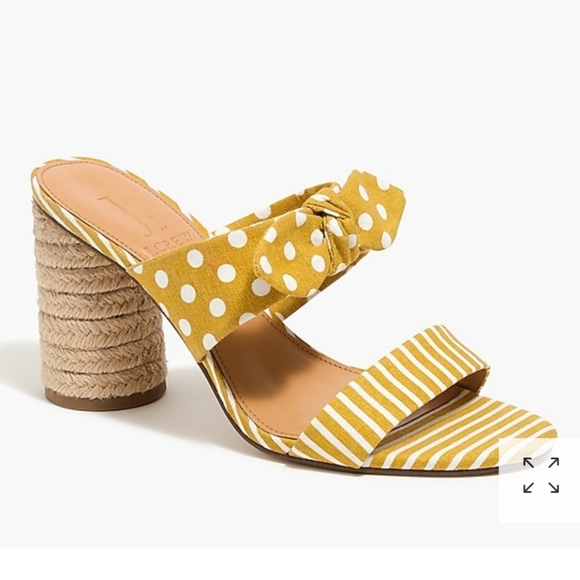 Raffia round block heel sandals - Picture 1 of 1